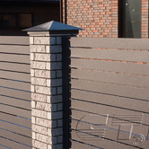 Забор по чертежам заказчика из металла Rooftop Matte (Стальной бархат) (ral 8019)4 Забор по чертежам заказчика из металла Rooftop Matte (Стальной бархат) (ral 8019) 4 - Объект СТЕП